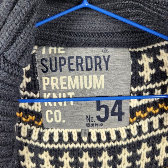 Superdry Premium Knit Wool Blend Rhumi Tassel Black Cardigan Women's Size XS - Picture 3 of 10